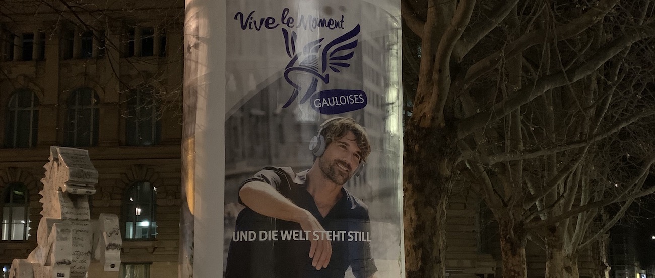Gauloises advertising poster