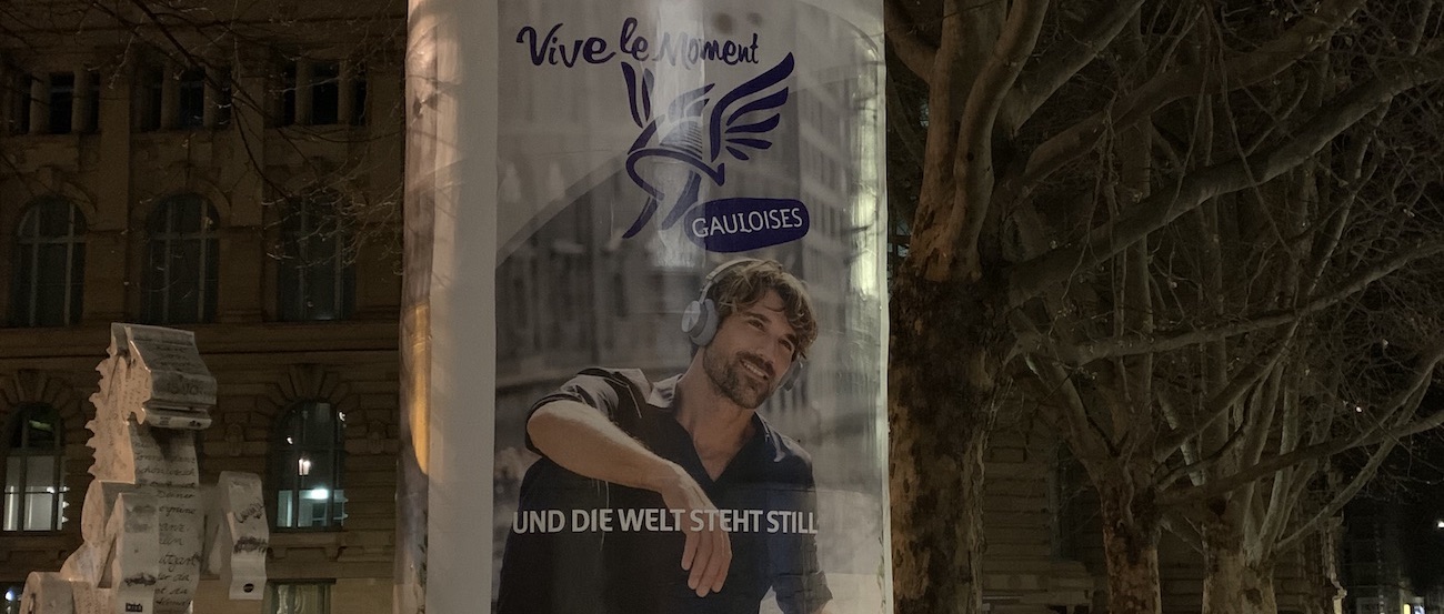 Gauloises Werbeplakat