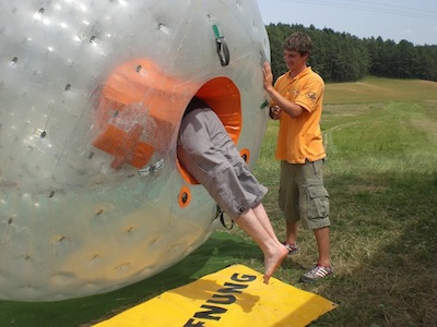 Einstieg in den Zorb